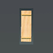 2 small shutters smooth surface miniature 1:12