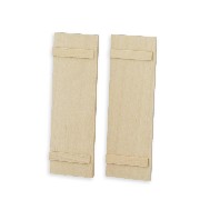 2 small shutters smooth surface for dollhouses 1:12
