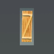 2 small shutters z design miniature 1:12