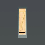 2 large shutters z design miniature 1:12