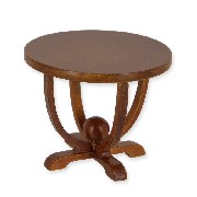 coffee table art deco walnut  Trianon collectible furniture 1:12