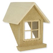 dormer window 45° w/plexiglass miniature 1:12