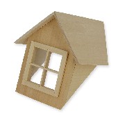dormer window 45° 48x50 miniature 1:12