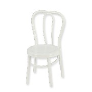 metal chair white 1:12