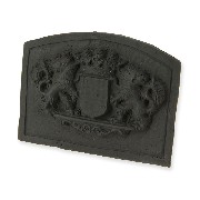 fireplace plate big lions miniature 1:12