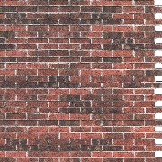 dark red brick panel 3d for dollhouses 1:12