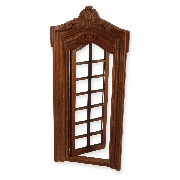 door walnut miniature 1:12