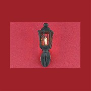 12v wall lamp coachman metal black miniature 1:12