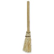 straw broom Miniature 1:12