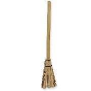 big straw broom miniature 1:12