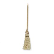 little straw broom miniature 1:12