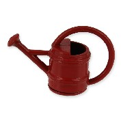 watering can red miniature 1:12