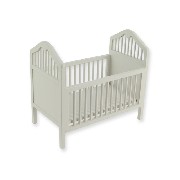 baby bed white miniature 1:12