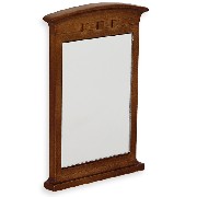 arched mirror walnut miniature furniture 1:12