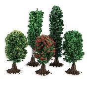 lot of 5 small shrubs 1:12