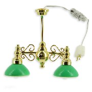 12v hanging lamp clip pool table miniature 1:12