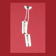 12v hanging lamp clip silver modern miniature 1:12