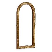 mirror walnut gold miniature 1:12