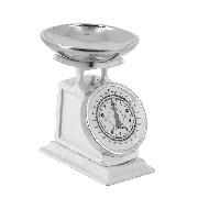 food weight scale white miniature 1:12