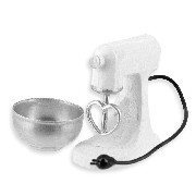kitchen machine white miniature 1:12