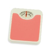 bathroom scale pink miniature 1:12