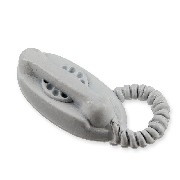 telephone white miniature 1:12