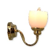 12v wall lamp clip frosted miniature 1:12