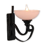 12v wall lamp black indirect basin miniature 1:12