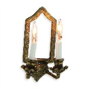 12v wall lamp mirror miniature 1:12