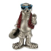 dog, pewter miniature 1:12