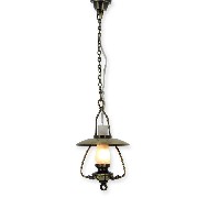 12v hanging lamp clip oil antique miniature 1:12