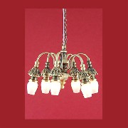 12v chandelier clip antique 6 flutes miniature 1:12