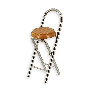 folding bar chair metal miniature furniture 1:12