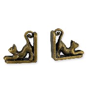 cats book ends antique 2pc Miniature 1:12