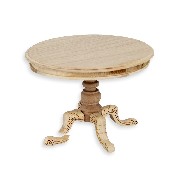 kitchen table barewood  BROKEN FOOT miniature furniture 1:12