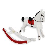 white riding horse TO BE REATTACHED Miniature 1:12