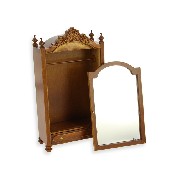 wardrobe louis philippe walnut trianon - broken door - Trianon collectible furniture 1:12