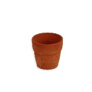 flower pot terra cotta 1:12
