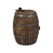 big barrel w/faucet Miniature 1:12