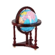 Globe on a mahogany stand