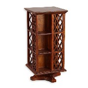 rotating bookcase walnut Trianon 1/12
