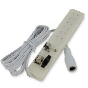 6 socket power strip with connector miniature 1:12