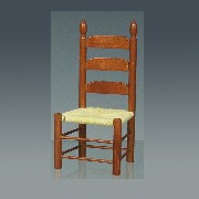 shaker side chair cherrywood miniature 1:12