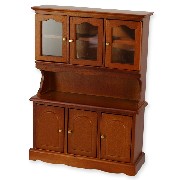 kitchen cupboard cherrywood 3 doors miniature 1:12