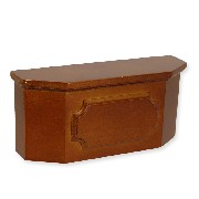 counter walnut miniature 1:12