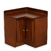 kitchen corner, walnut miniature furniture 1:12