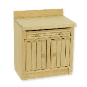 kitchen element bare wood miniature 1:12