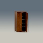 kitchen fridge walnut miniature 1:12