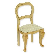 chair natural oak miniature 1:12