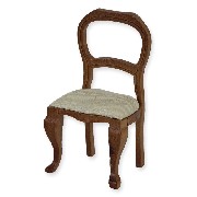 chair walnut miniature 1:12